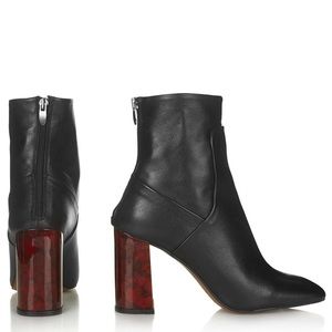 Topshop master tortoiseshell heel boots